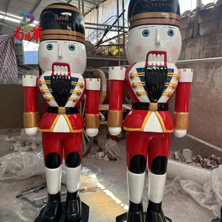 Life Size Fiberglass Nutcracker for Porch
