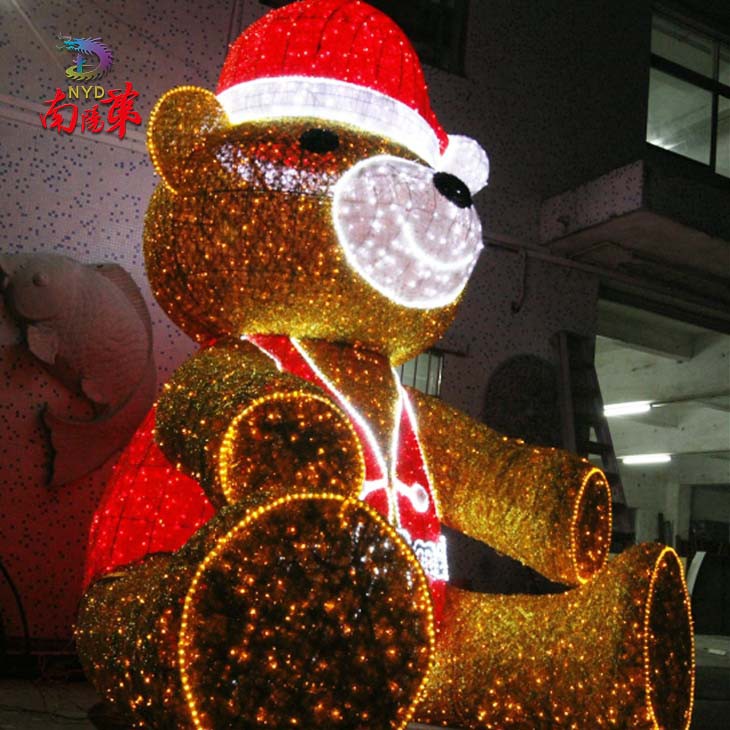 Outdoor Christmas Decorations Large Led Bear