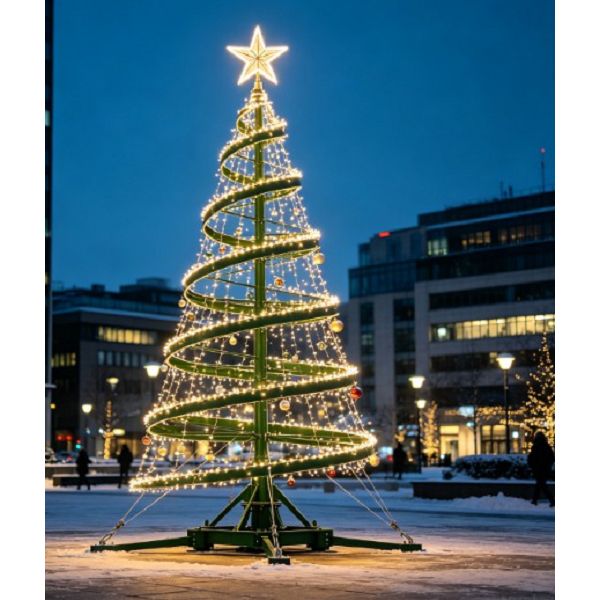 Yıldız Topper ile Spiral Noel Ağacı